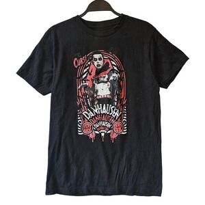 Danhausen AEW Wrestling Shirt Mens Black Evil Graphic Tee T-Shirt Medium